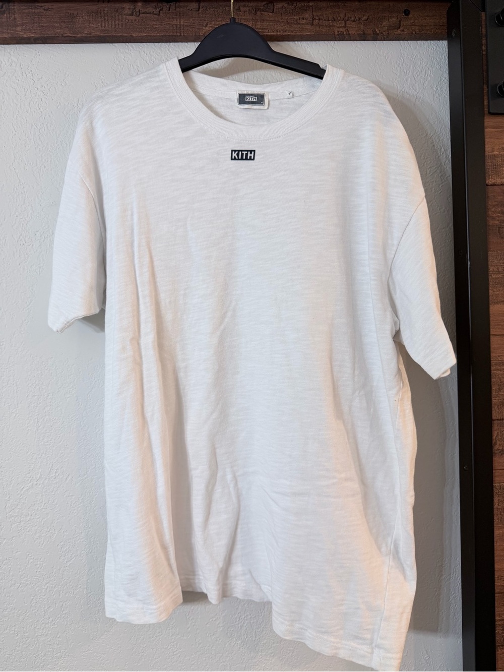 Kith White Minimal Logo Short-Sleeve Tee